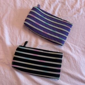 Colorful Striped Pencil Case Duo for Kids